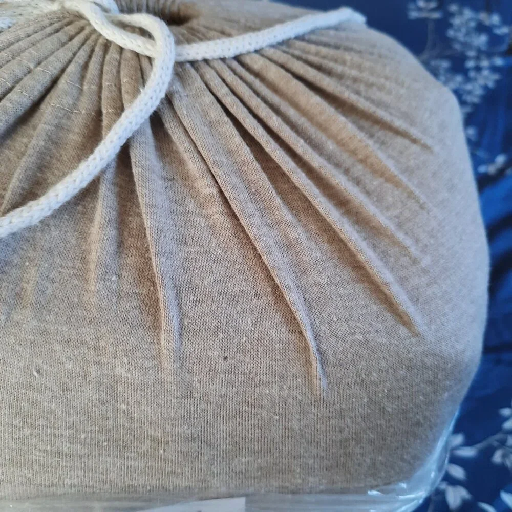 SOHO Loft Cotton -Jersey Knit KING Sheet Set (4 pc), Like New! - Oatmeal Heather